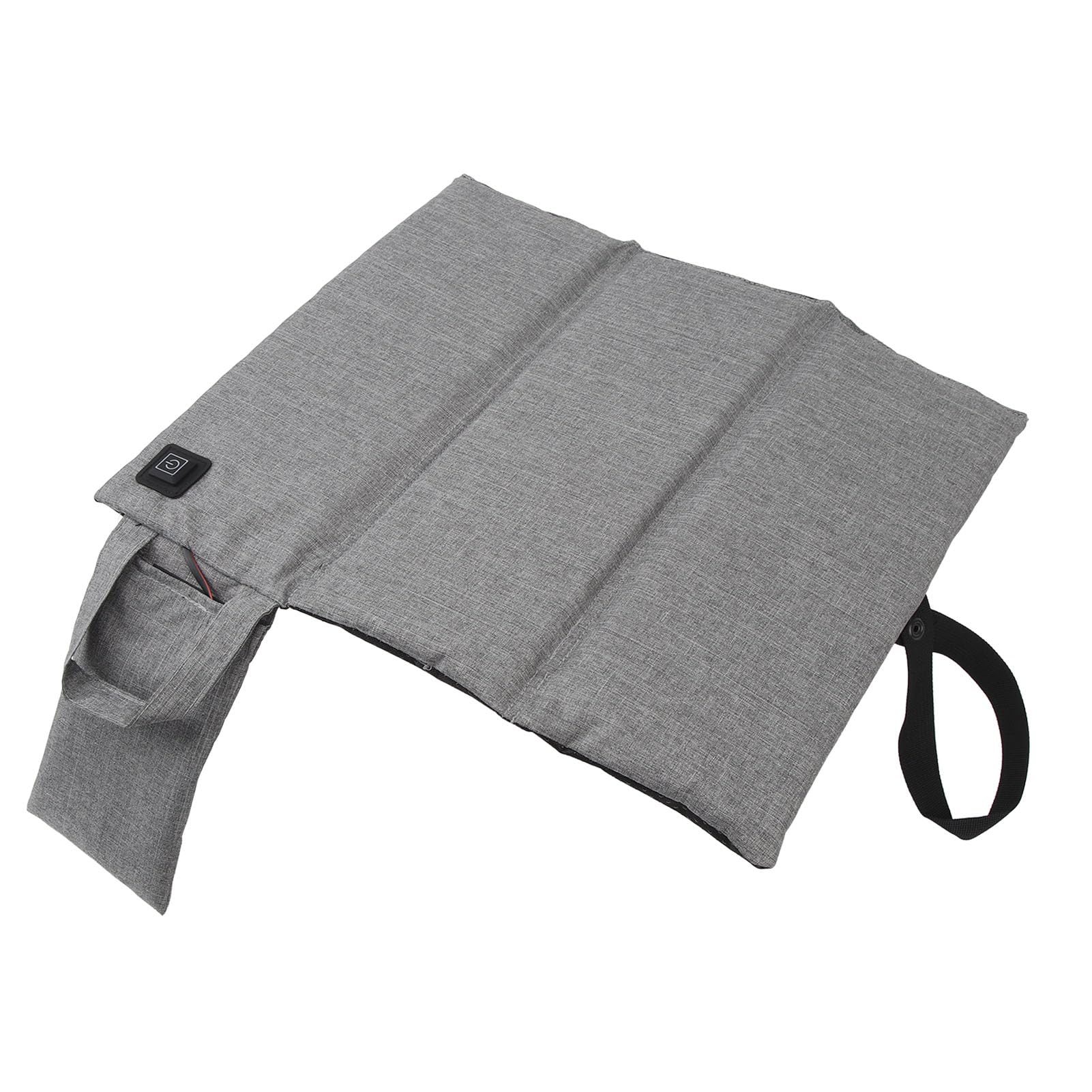 Coussin de siège chauffant pliable avec température réglable et chauffage USB de randonnée