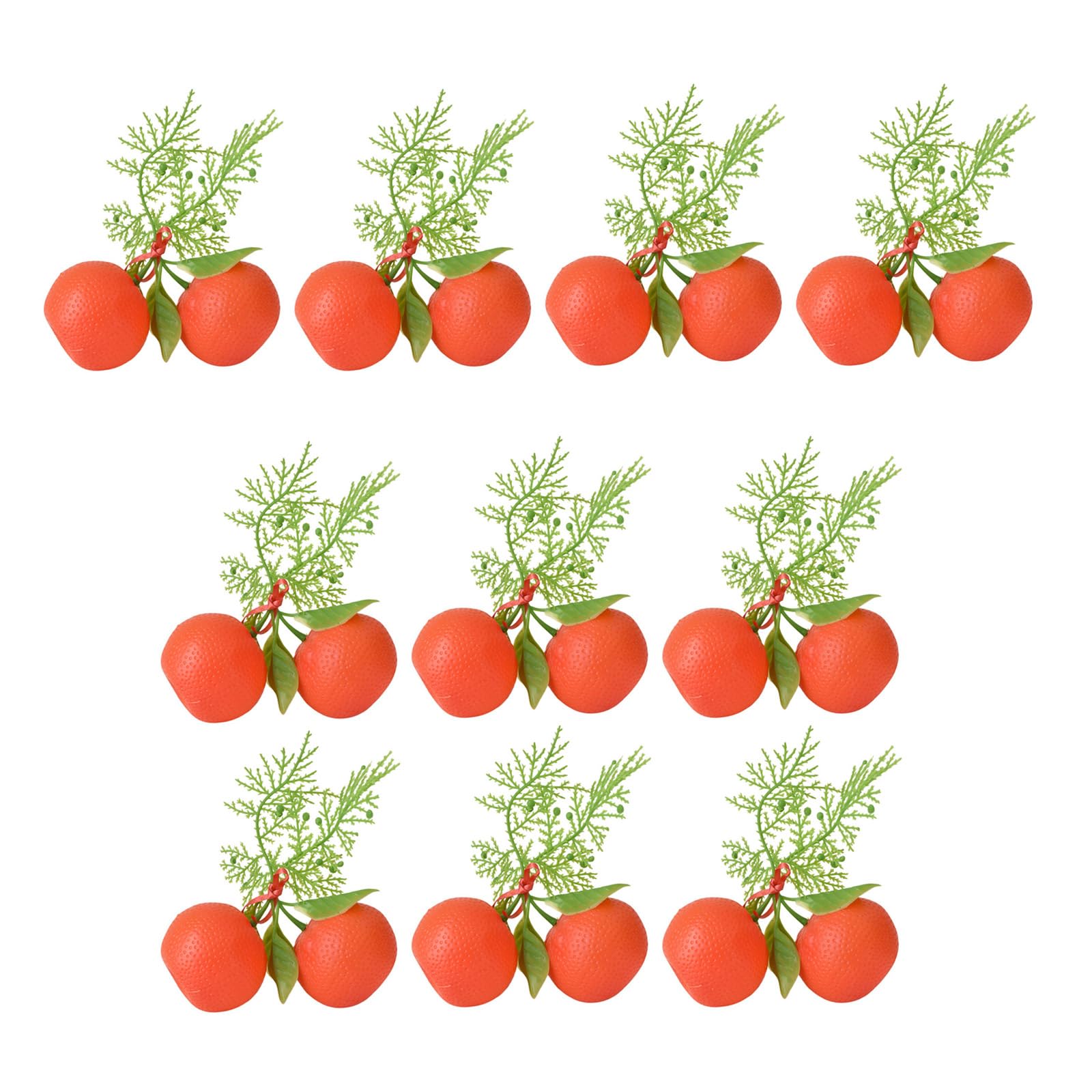 Hsioluted 10Pieces Simulation Model with Realistic Artificial Tangerines Model for Display Home Decoration Photography Party Decoration Fruit