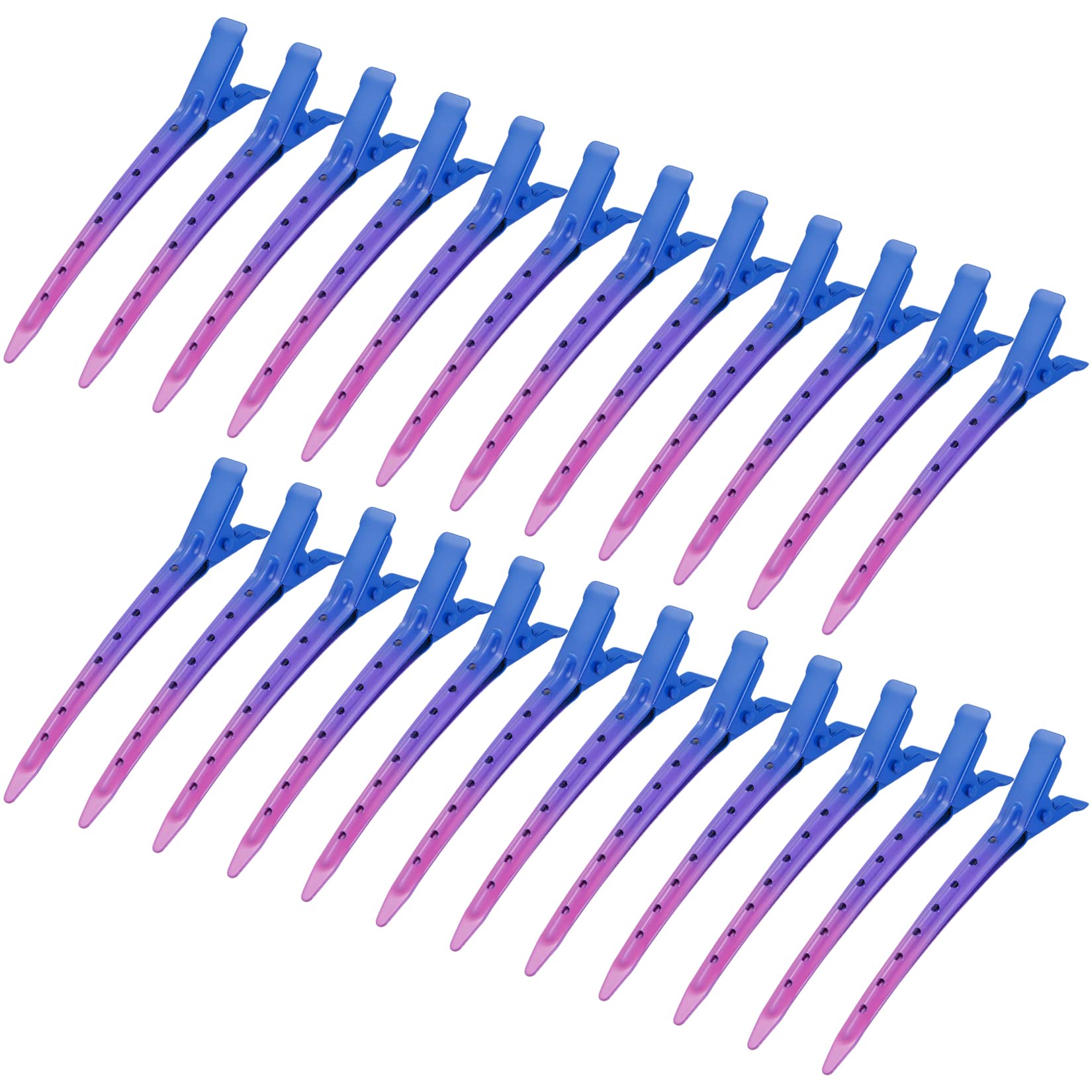 Duck Bill Hair Clips - 24 Pack Silver -25
