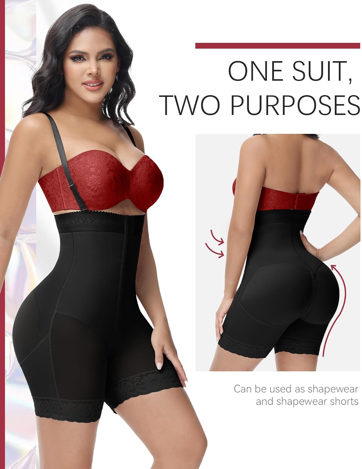 SHAPSHE Fajas Colombianas Moldeadoras Shapewear Tummy Control for Women Post Surgery Stage 2 High Compression Garments - Image 2