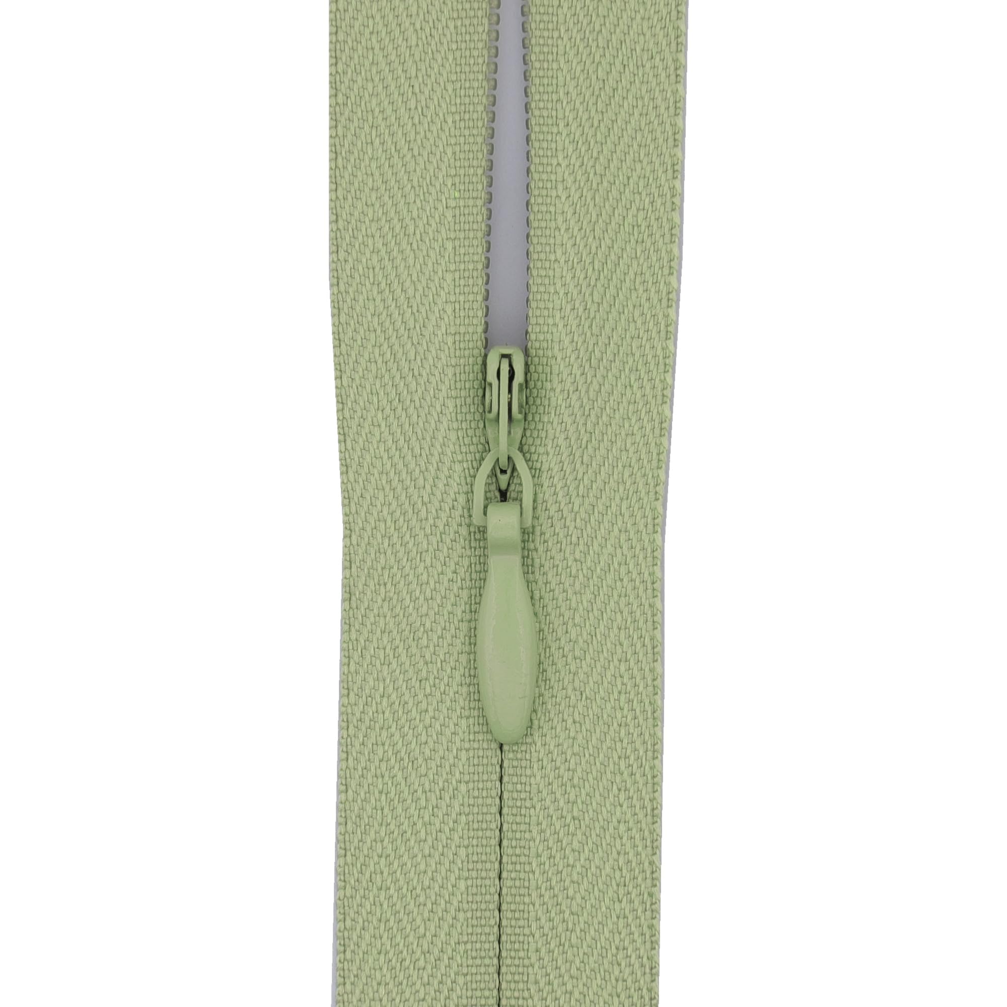 Y-Connection Yellow Sage Green #3 Invisible Zip 16 Inch (40Cm) – Close-End With Woven Tape For Sofa Cushions, Pillows & Dress Backs - Professional Hidden Nylon Zips For Home Decor & Dressmaking -1 Zip (Yellow Sage Green)