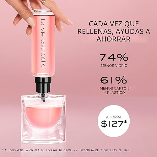 Miniatura 5 de Lancôme La Vie Est Belle Eau de Parfum - Fragancia de larga duración con notas de iris, pachulí terroso, vainilla cálida y azúcar hilado, perfume