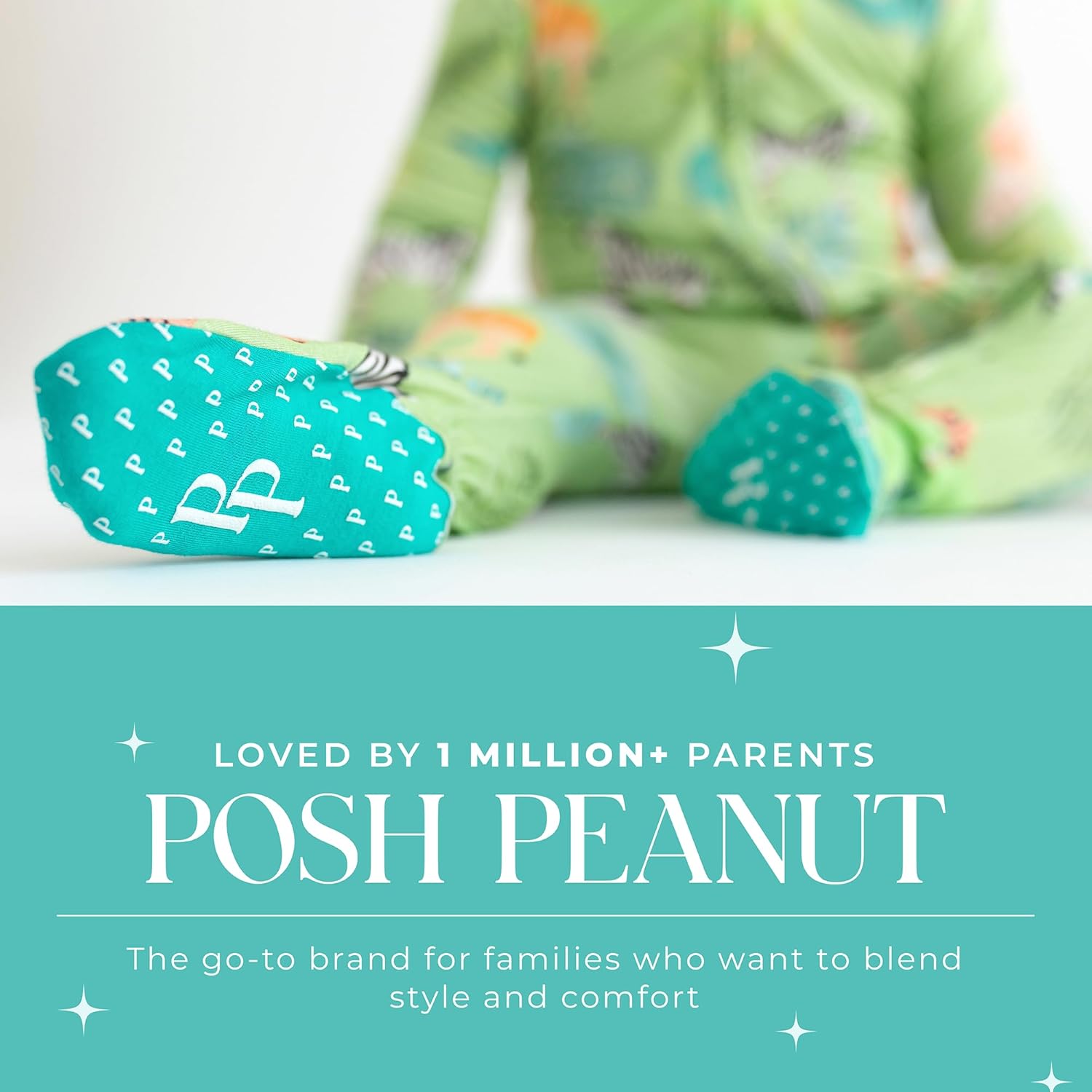 Posh Peanut Baby Boy Footie Pajamas - Soft Viscose Made from Bamboo 2 Way Zipper Sleepers & Onesies