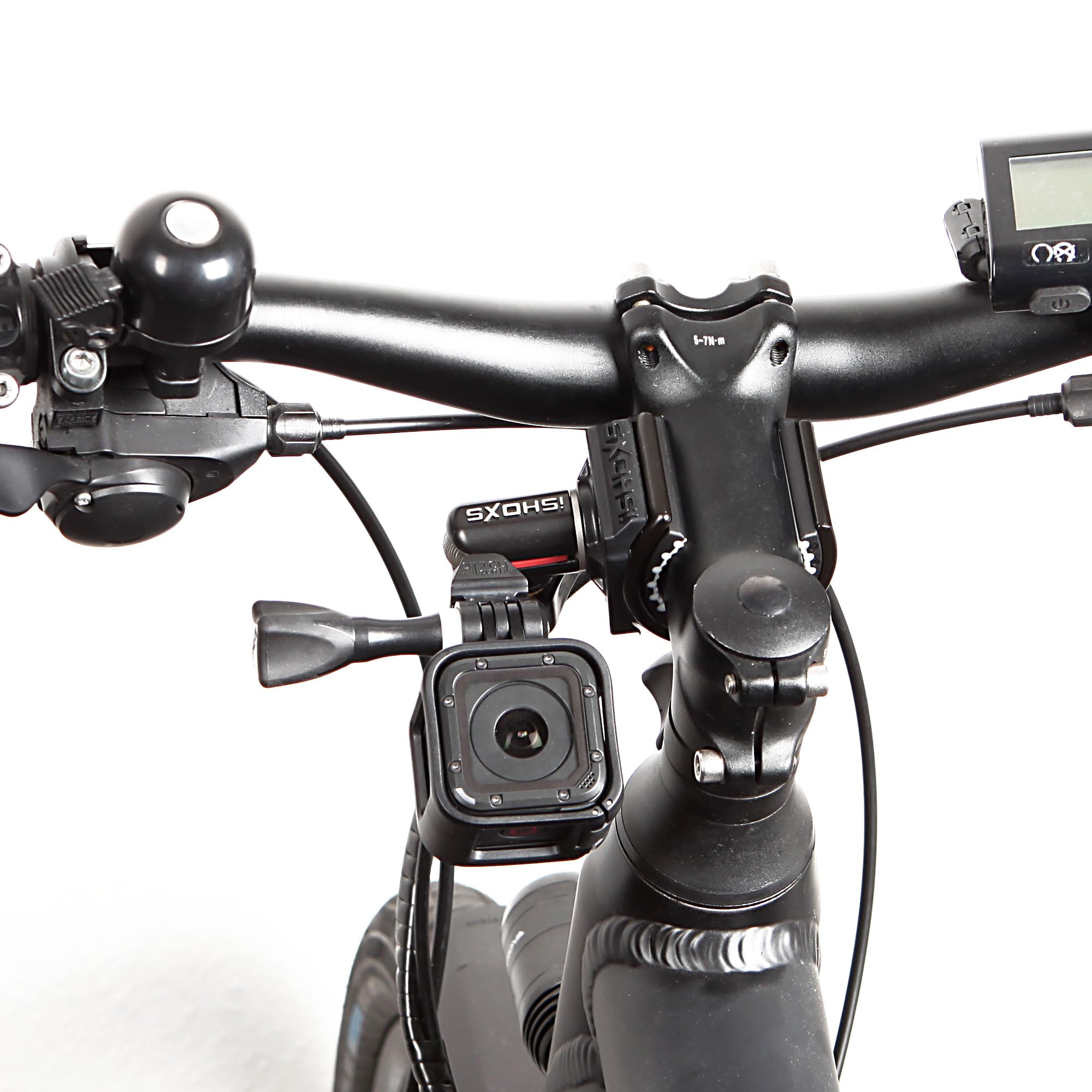 Cobra SLS-X Action Supporto in Alluminio per GoPro e Action Cam | Regolabile a 360°, Stabile e Antivibrazioni, Ø 15–50 mm, Ideale per MTB, Moto, Bici da Strada e Off-Road