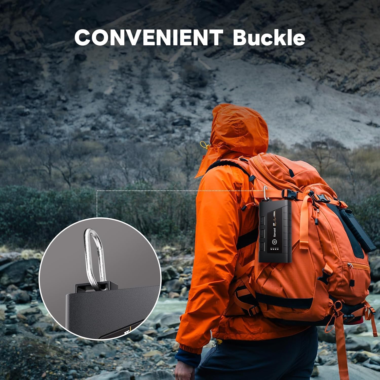 4000A Battery Jumper Starter Portable with Force Start, 12V Car Jump Starter with PD 18W Jump Box for All Gas & Up to 10L Diesel Engines Jump Pack with Booster, Jumper Cables & LED Ligh