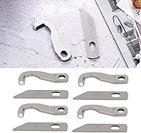 Vista 3 de Overlock Blade Juego de cuchillos de serger superior e inferior, 8 piezas de cuchillo de servidor para 925D 929D 935D 1034D PL1500 piezas piezas