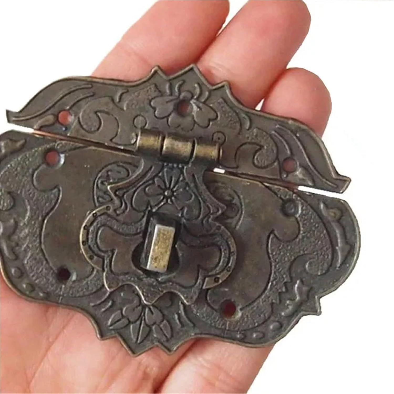 Locker Antique Jewelry Box Gift Wooden Wine Cases Hasps Latch Vintage Decor Latches Suitcase Buckle Hasp Pack Locks(Latch Buckle)