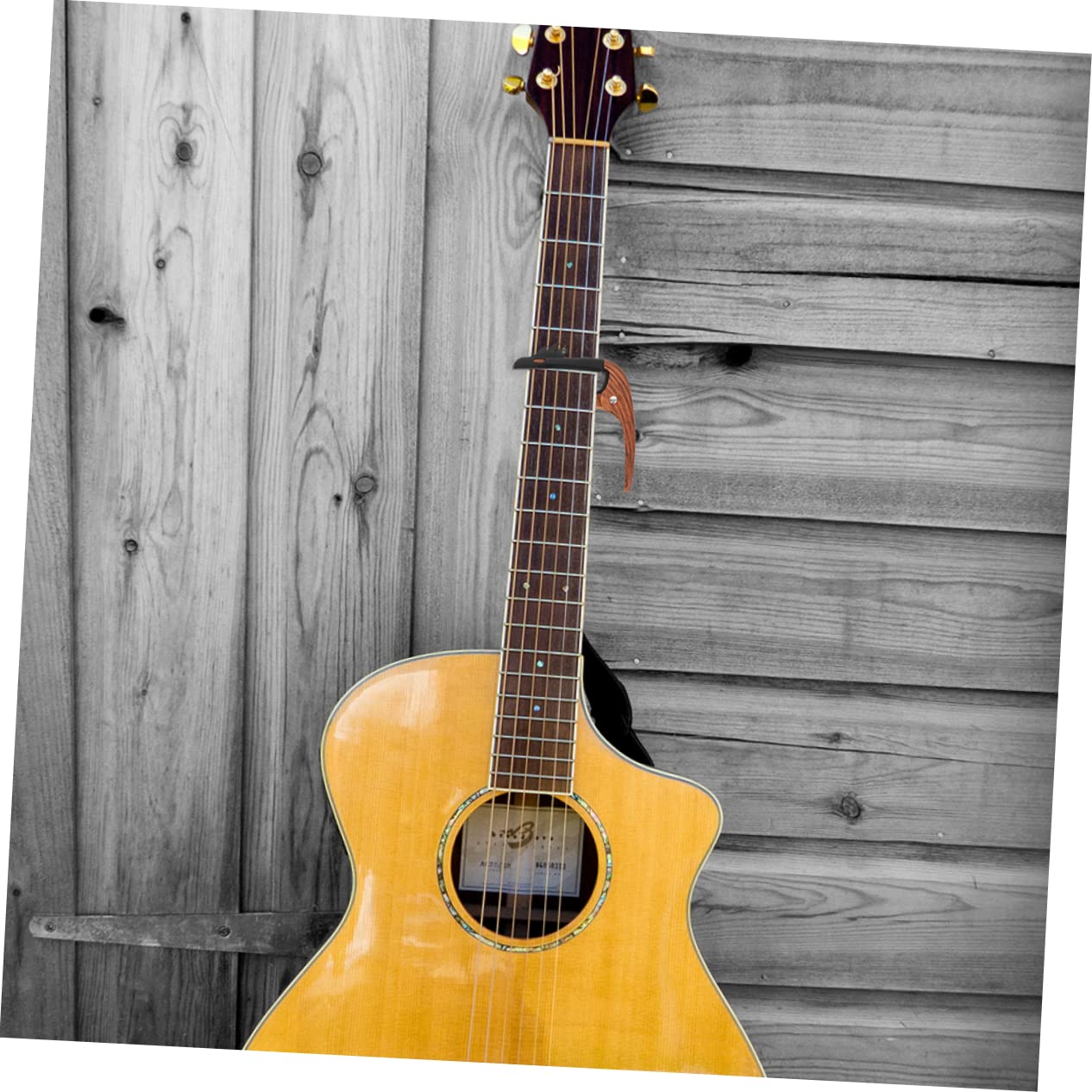 Toyvian 5 szt. kapodaster gitarowy capo narzędzie do ukulele, klips do gitary, tuner skrzypiec, ukulele banjo, przydatne kapodastry, profesjonalne części gitarowe wrażliwe