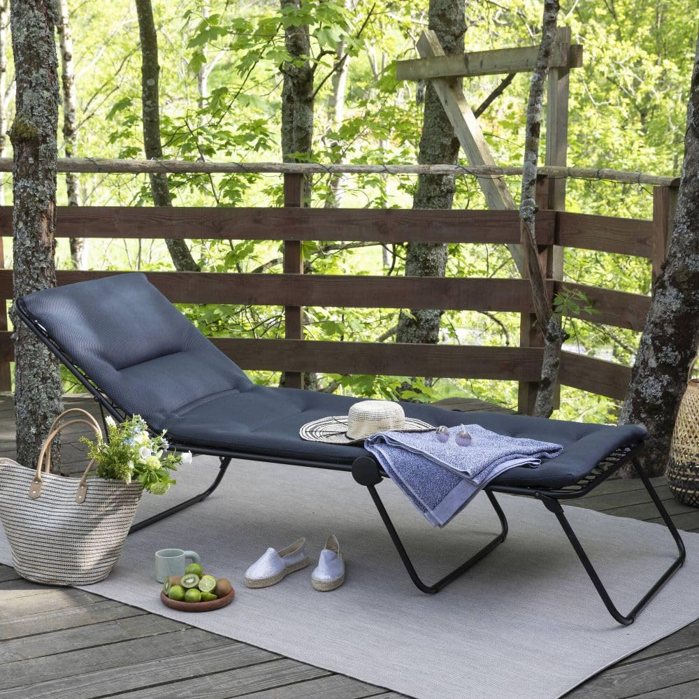Lafuma Mobilier Siesta L Sonnenliege, Acier