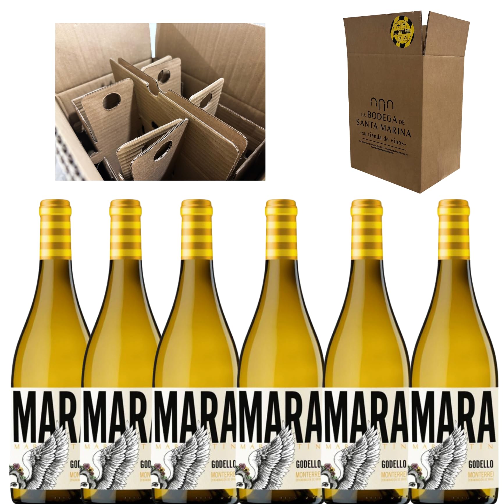Mara Martín Godello 2022 es un vino blanco joven y fresco, elaborado exclusivamente con uvas Godello, provenientes de la Denominación de Origen Monterrei, en Galicia. Esta añada brilla por su frescura