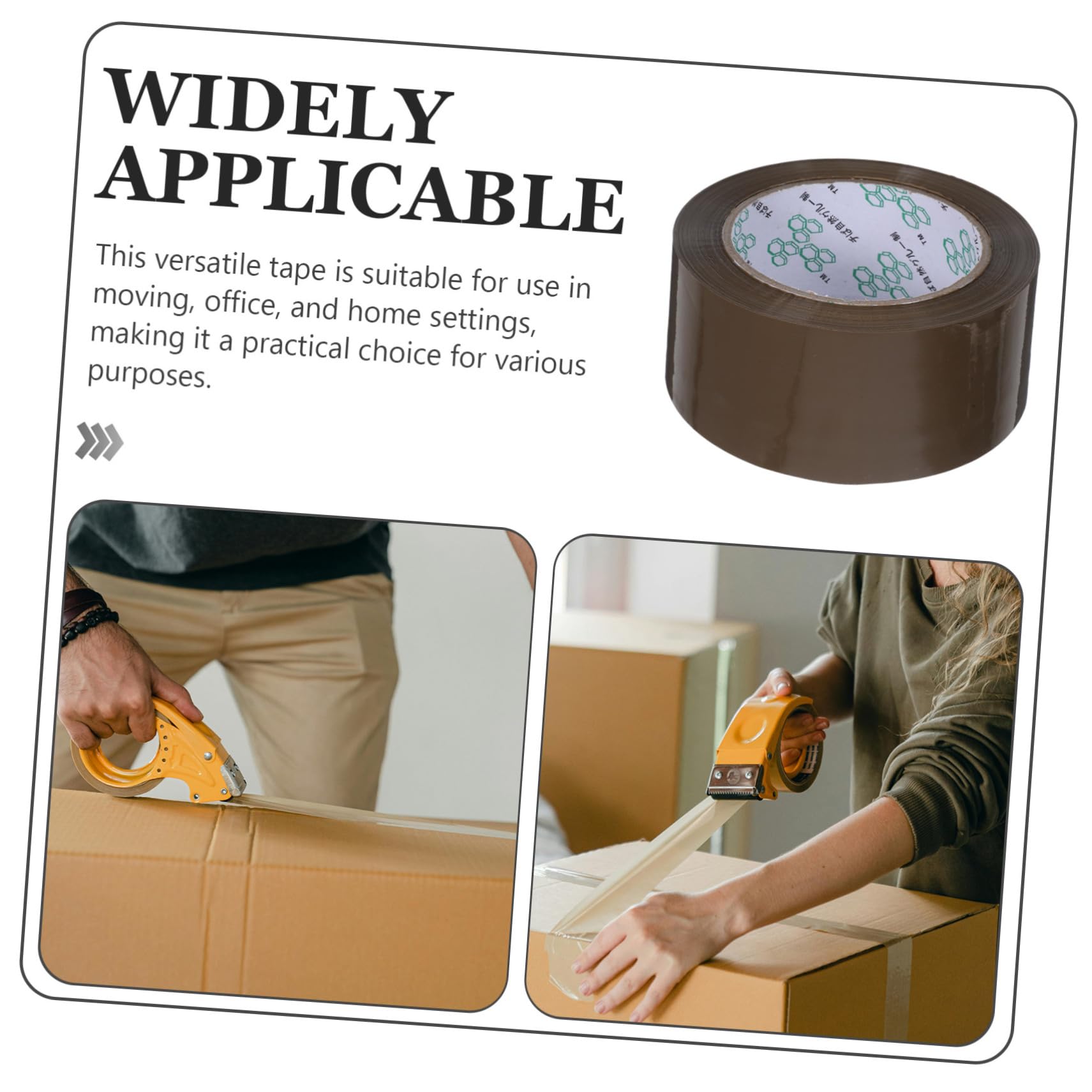 5rotoli Nastro Adesivo per Imballaggio Sigillante per Scatole Spedizione Resistente per Imballaggio e Traslochi