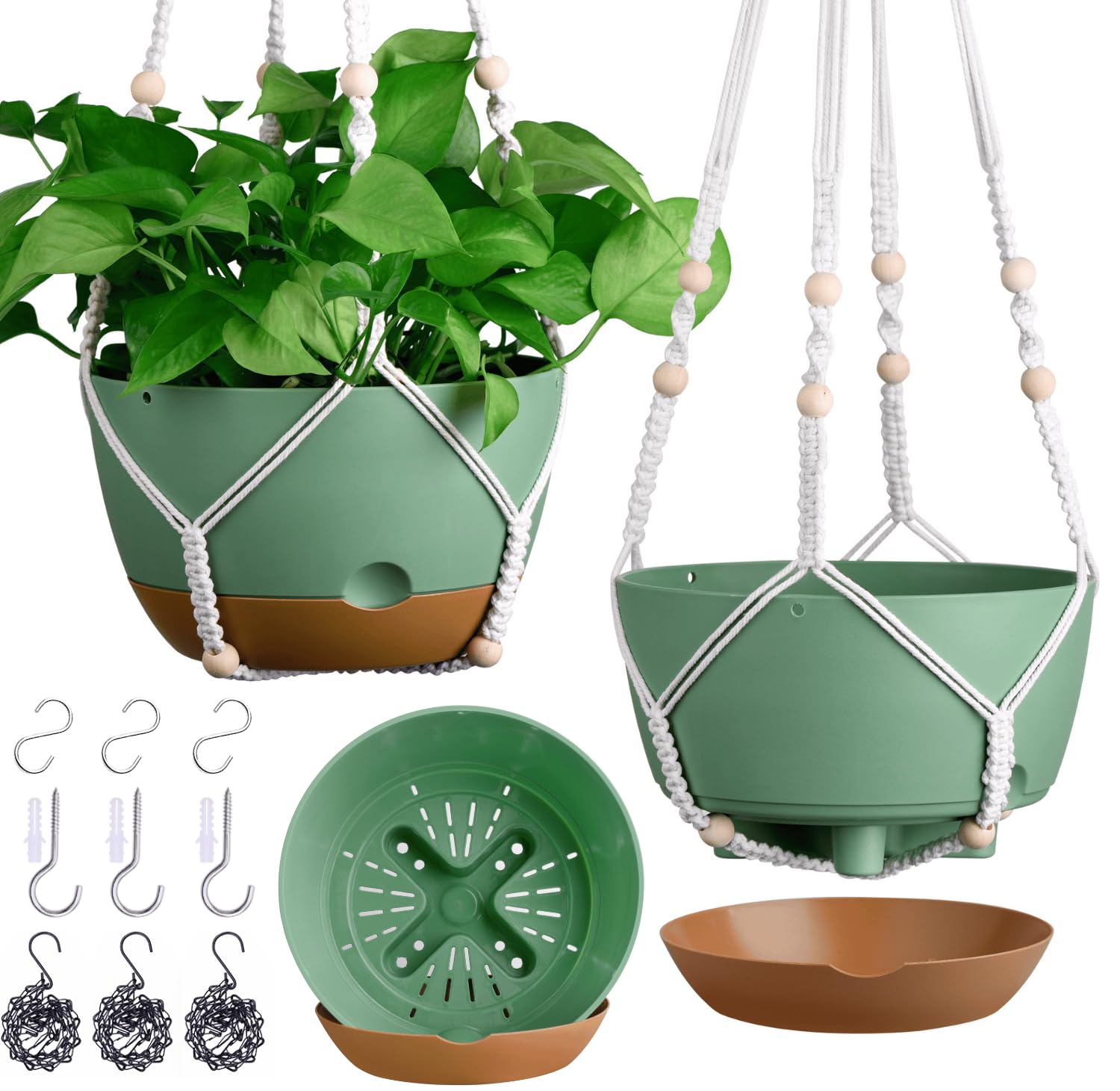 Hanging Planters - Self-Watering & Stylish -9 Hanging Planters - Self-Watering & Stylish -9