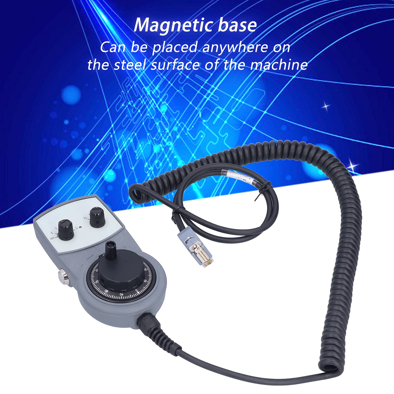 KIMISS CNC MPG MPG con Parada de Emergencia para Torno y Fresadoras - Generador de Pulso Manual, 5V Compatible