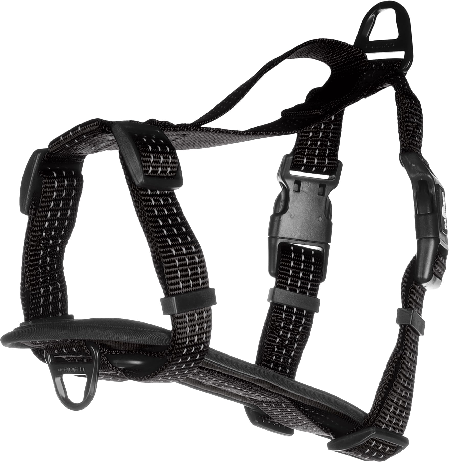Harnais H ZORBA Noir M pour chien qui tire en laisse 55-75cm