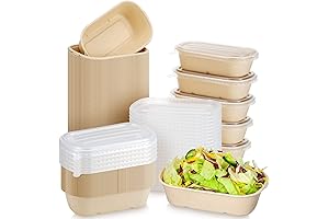 Remerry Disposable Paper Food Containers with Lids