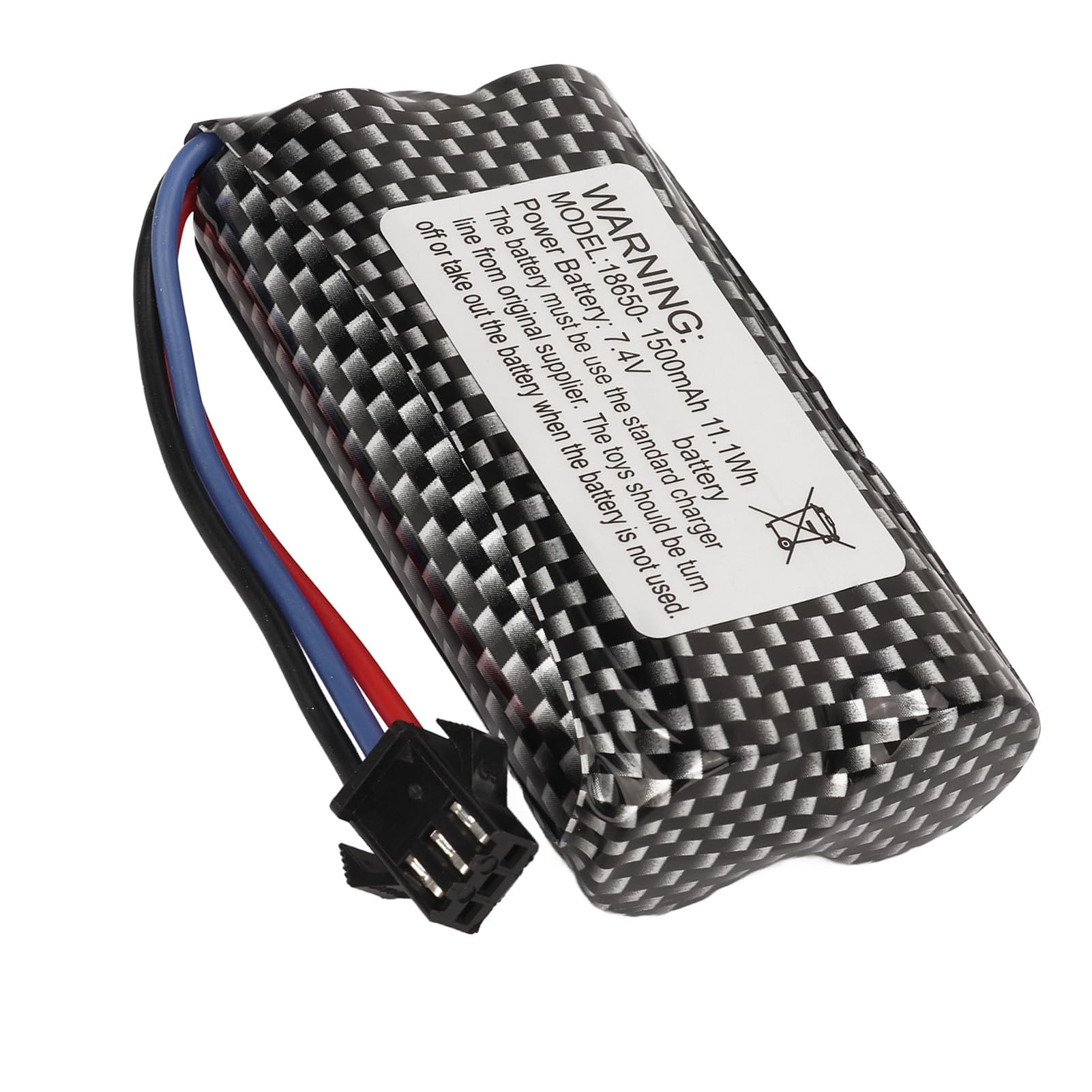 Gonetre RC Lipo Batterie Haute capacité 1500mAh 7,4 V Batterie en Polymère de Lithium Durable de 7,4 V avec des Véhicules à Télécommande RC Crawler