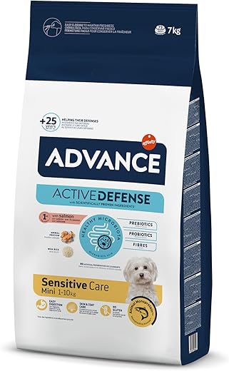 Advance – Pienso para perros adultos Advance Mini Sensitive salmón y arroz.