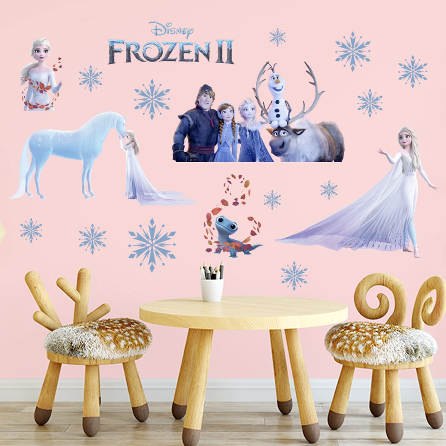 Adesivi Murali Principessa Di Ghiaccio - Decorazione Rimovibile Per Camera Bambini - Foto 2