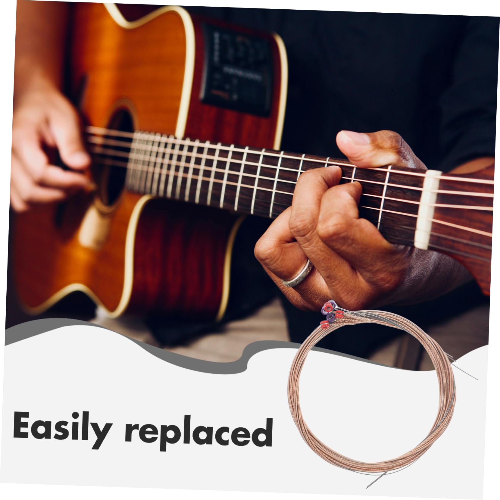 Abaodam 30pezzi Per Chitarra Folk Facili Installare e Duraturo Accessori Per Musicisti e Chitarristi Acustici