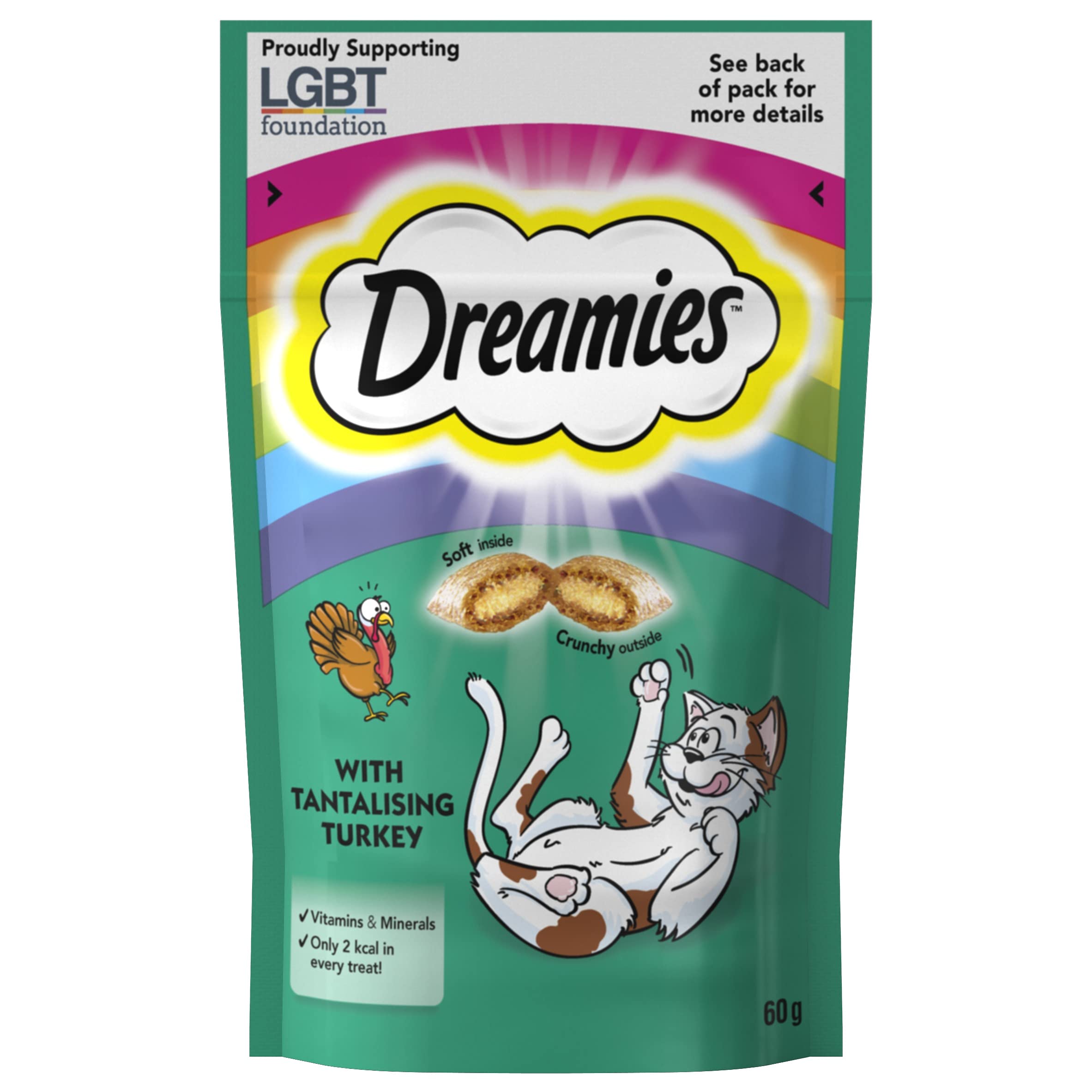 Dreamies Cat Treats with Turkey, 60g