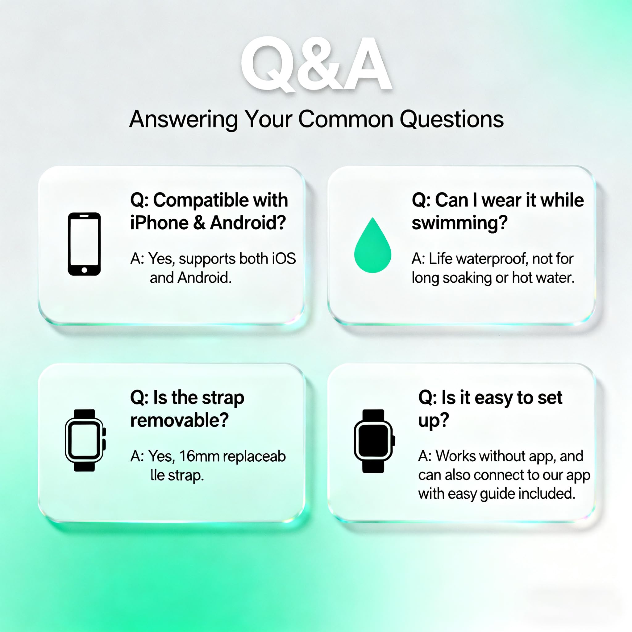 Fitness Tracker Smart Watch for Men Women, 1.47" HD with Bluetooth, 24/7 Heart Rate & Blood Oxygen Monitor, Sleep & Step Counter, 100+ Sports Modes, IP68 Waterproof, Compatible with Android iOS