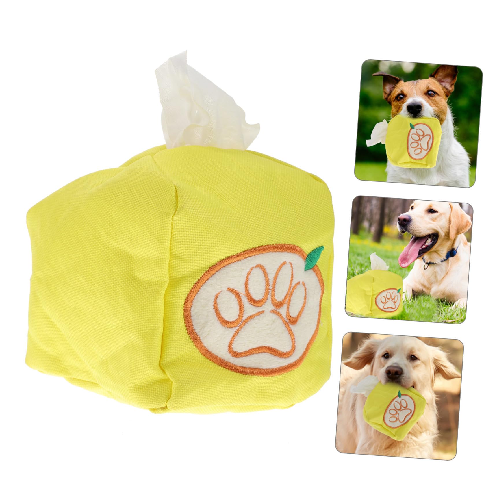 FRCOLOR 5st Papierhandtuch Für Haustiere Plüschkauspielzeug Für Haustiere Ablenkungsspielzeug Für Hunde Stofftier Zum Ziehen Für Haustiere Beschwichtigen Oxford-Stoff Verstopfte Nase