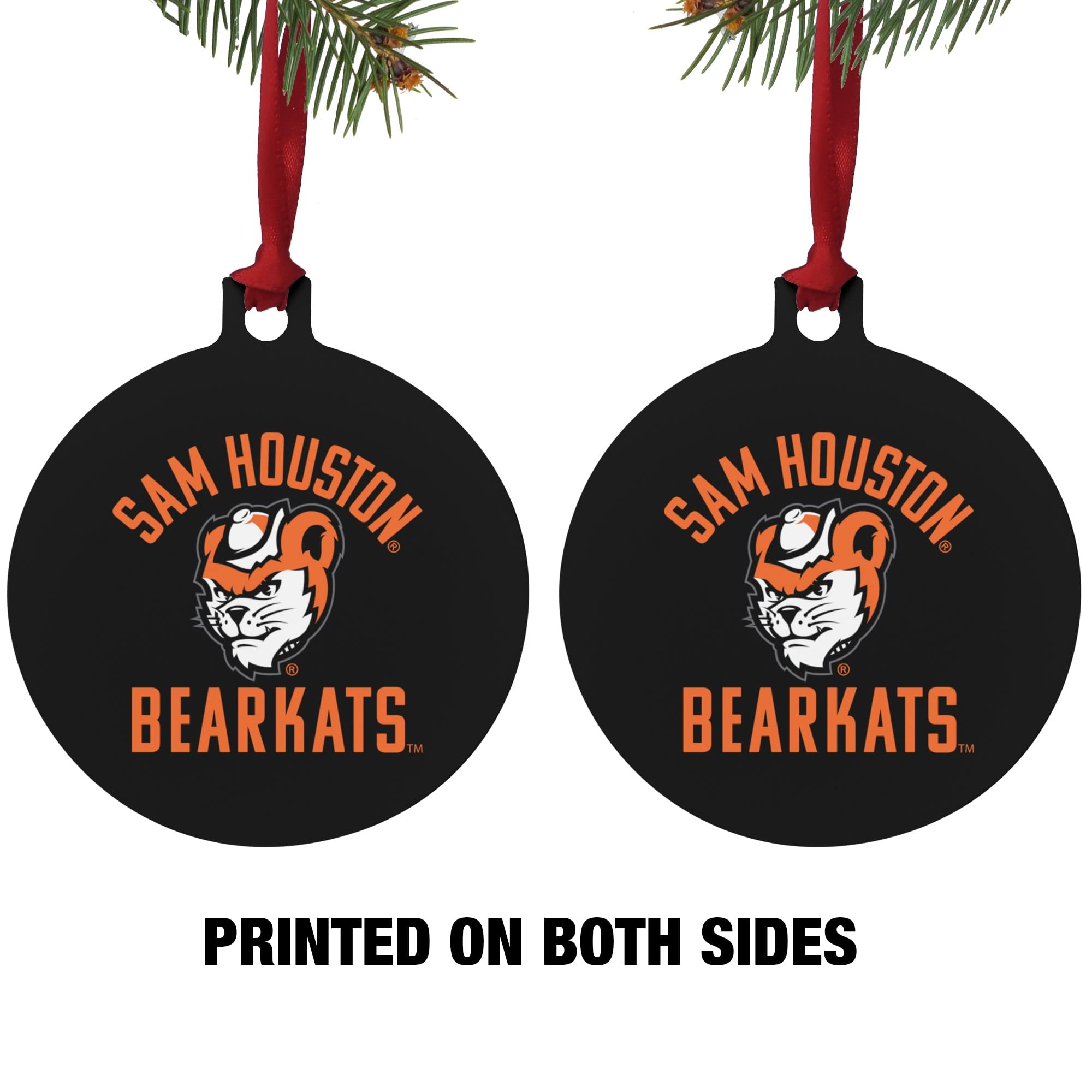 GRAPHICS & MORE Sam Houston State University Bearkats Aluminum Holiday Christmas Tree Ornament - 3.0