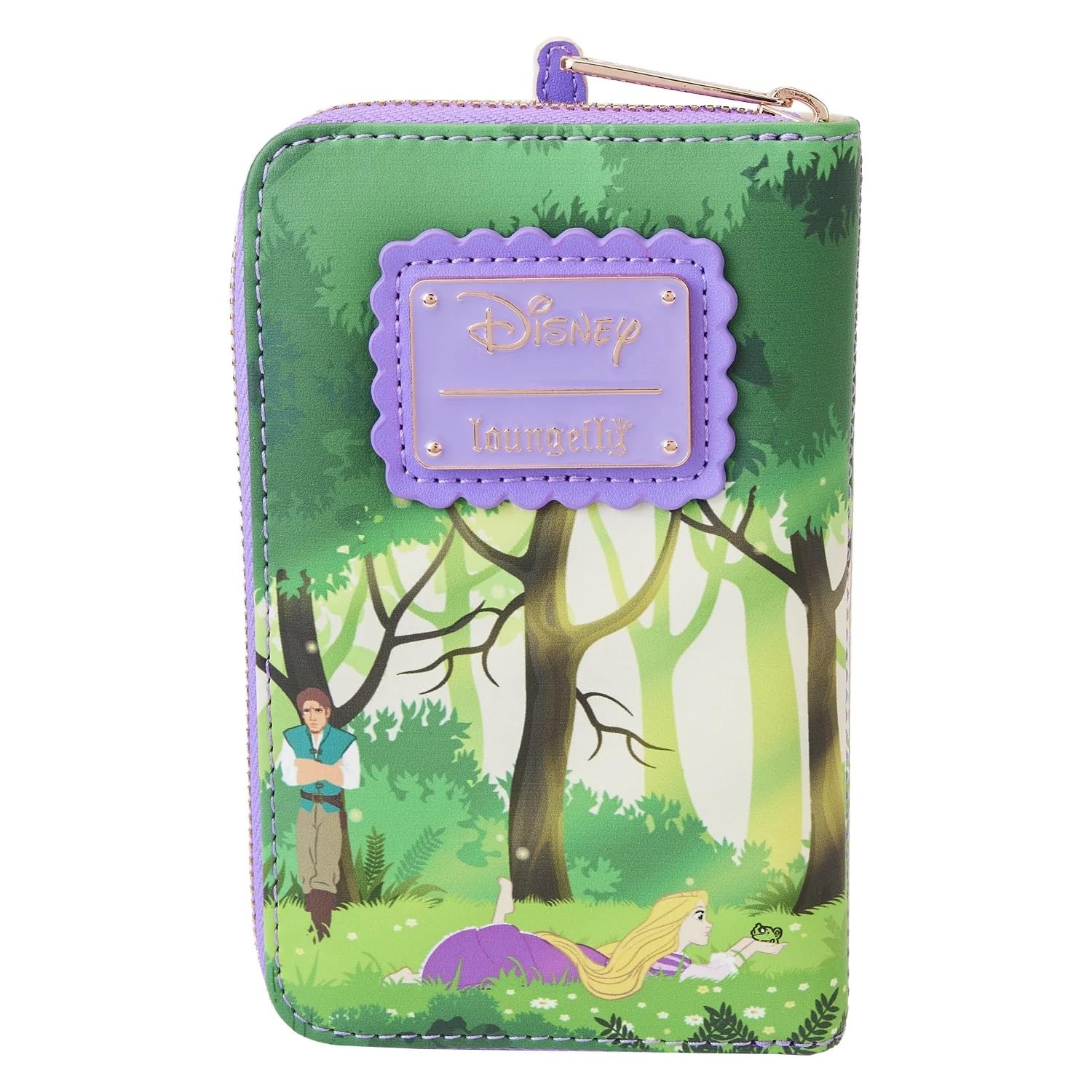 Portafoglio Loungefly Con Cerniera Disney Rapunzel - Con Rivetto Mobile Per Far Ondeggiare Rapunzel, Viola