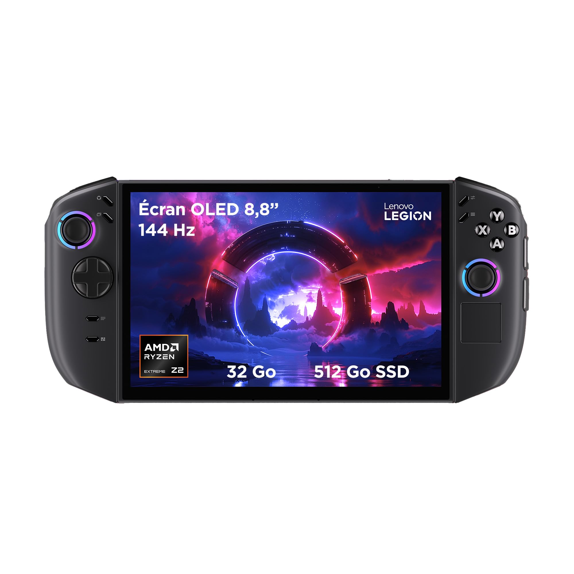 Lenovo Legion Go 2 8ASP2 Gaming Console 8.8 Inch OLED 144Hz (AMD Ryzen Z2 Extreme, 32GB RAM, 512GB SSD, AMD Radeon Graphics, Windows 11 Home) Carrying Bag, Protective Case – Black