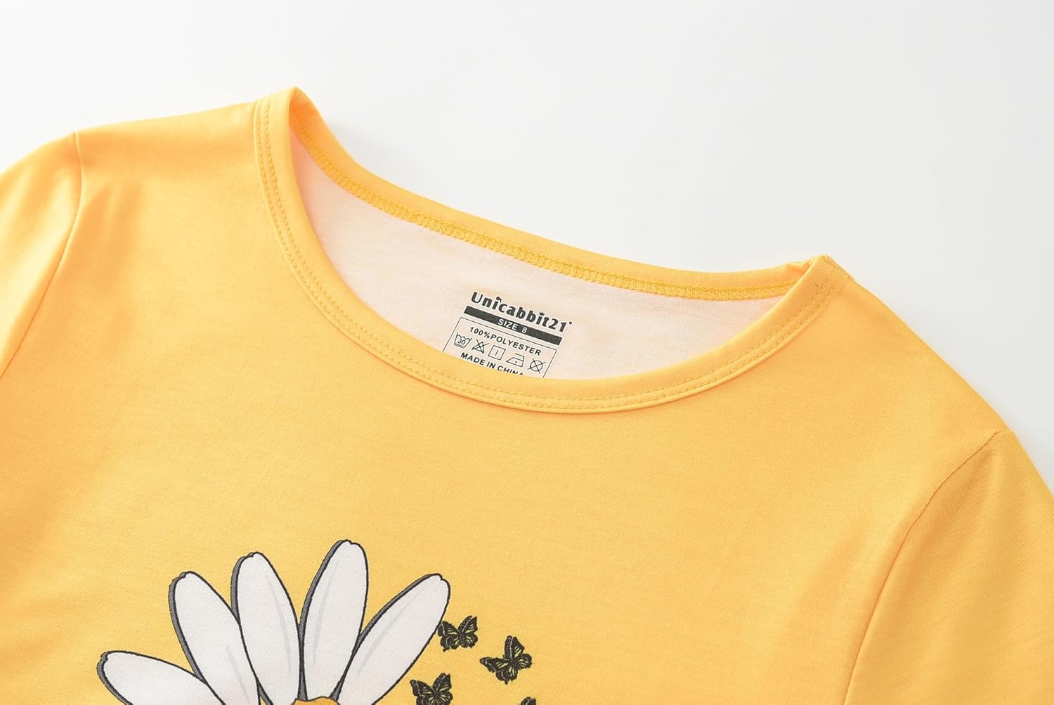 Tie Dye Pajamas for Girls Soft Pandas Daisy Butterfly Big Kids Summer Sleepwear 2-Piece Short Set Size 6-16 - Image 3