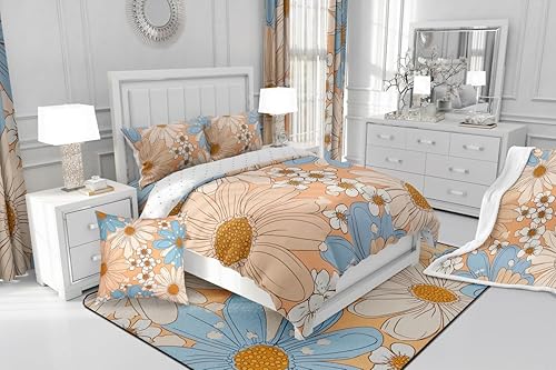 Miniatura 7 de Erosebridal Juego de edredón tamaño individual para niñas y adolescentes, dos decoraciones de fiesta, edredones y juegos de ropa de cama con diseño