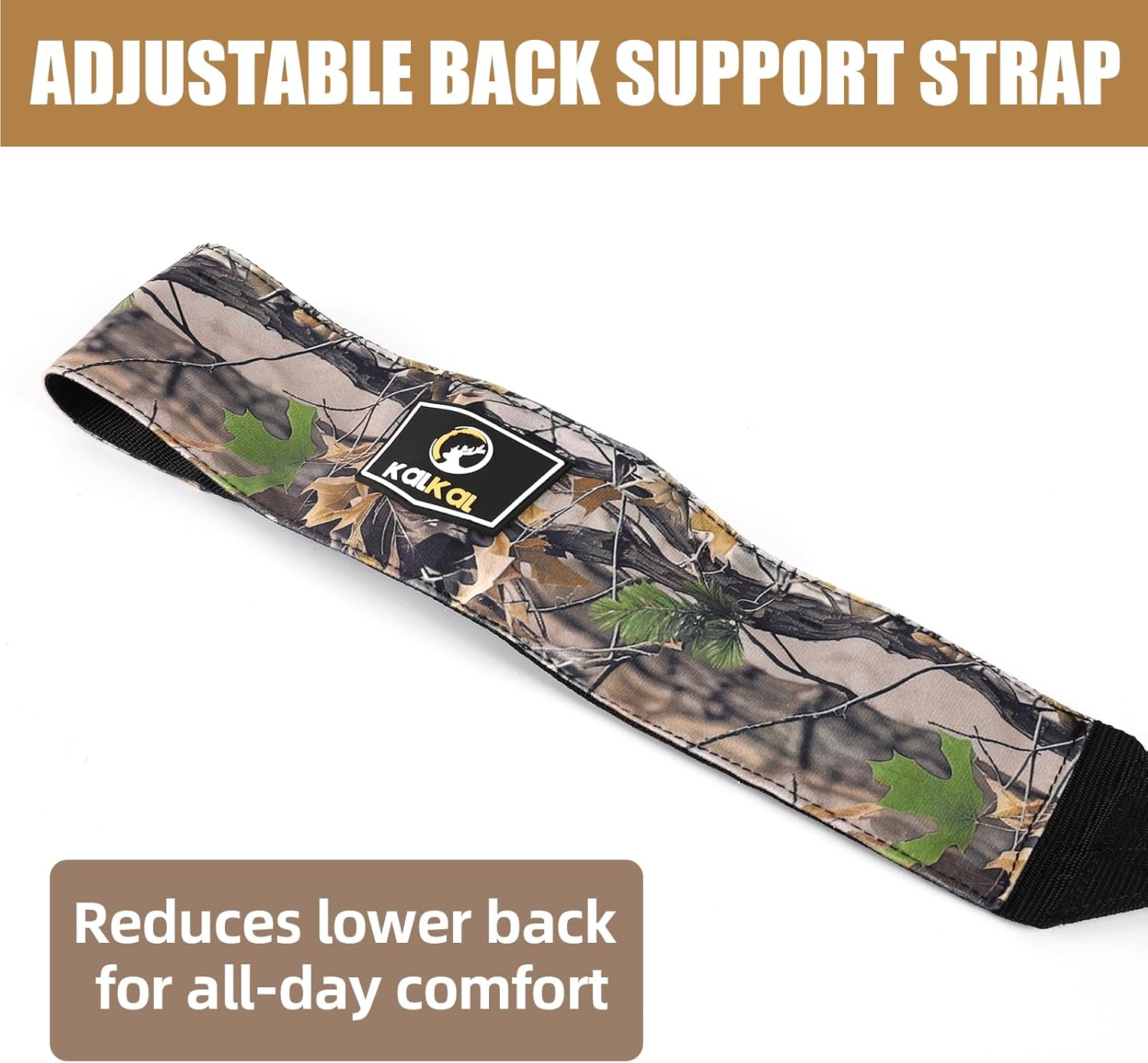 Kalkal Saddle Hunting Kit, Lightweight Camo Hunting Saddle, Tree Climbing Saddle with Removable Padded Seat, Includes Bridge and Safety Rope Tree Stand Accessories