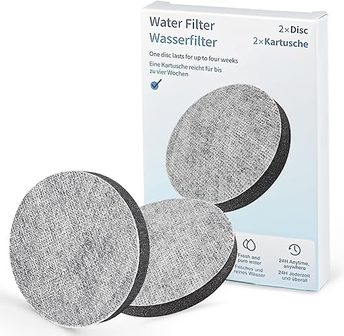 Miniatura 8 de Micro Disc Water Filter Discs for Brita Fill and Go Water Filter Bottles Carafes, Reduce Chlorine, Microparticles and Other Impurities (Pack of 2)
