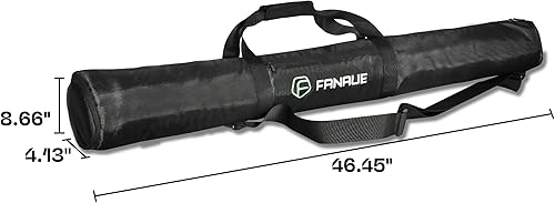Miniatura 7 de FANAUE Funda de trípode con compartimentos, 39.4 x 9.8 x 9.8 pulgadas, bolsa de trípode resistente con correas para el hombro, funda de transporte