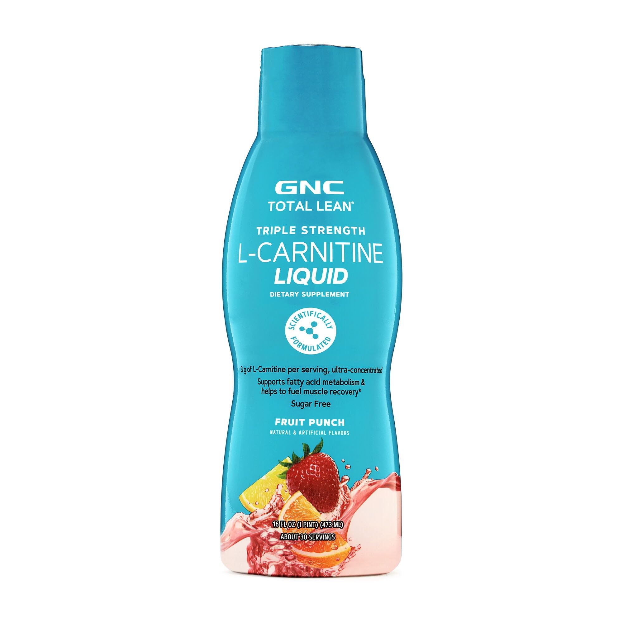 Total Lean Triple Strength L-carnitine Liquid Nutritional Supplement - Fruit Punch