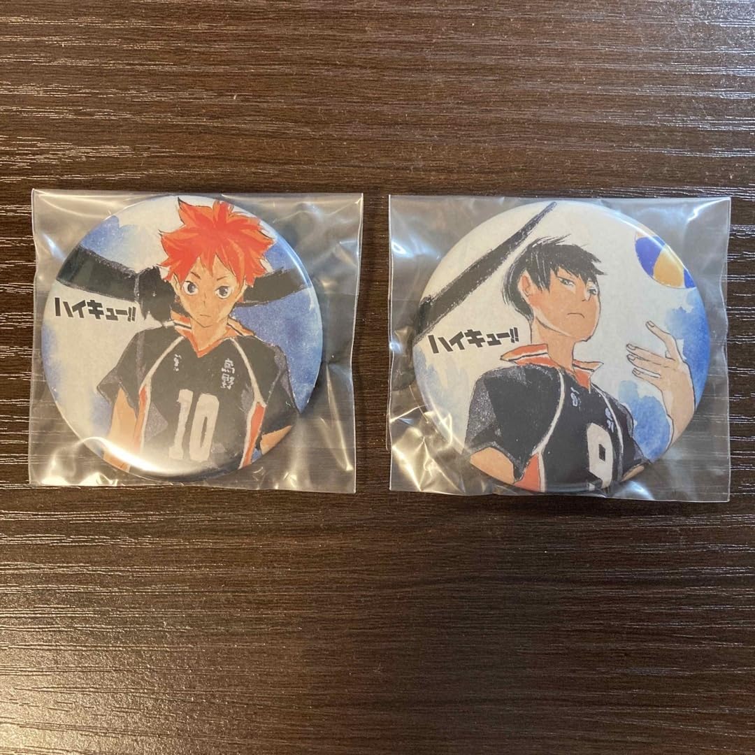 Amazon.co.jp: ハイキュー 日向翔陽 影山飛雄 缶バッジ コンビセット  