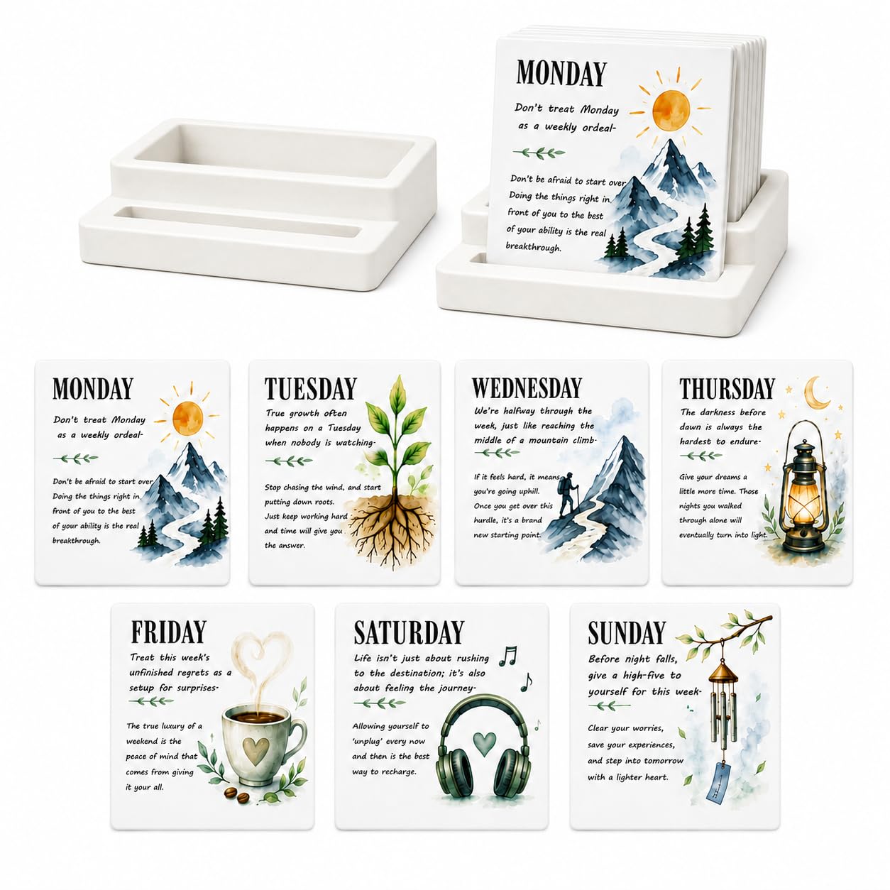 Inspirational Desk Decor Set of 8 Inspirational Gifts for Women with Motivationa...