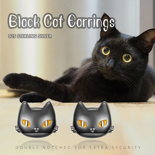 Miniatura 6 de Aretes de plata de ley con diseño de dinosaurio, tortuga, oveja, libélula, panda, conejo, hongo, gato, araña, aretes hipoalergénicos, joyería para