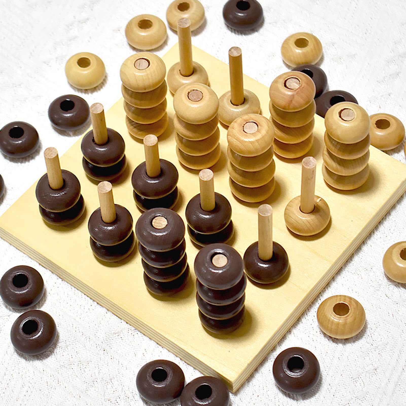 3D Vier-Gewinnt-Spiel, Vertikal Stapel Strategie-Brettspiel | Familiäres interaktives Brettspiel, Eltern-Kind-Spiel, frühes Logikspielzeug