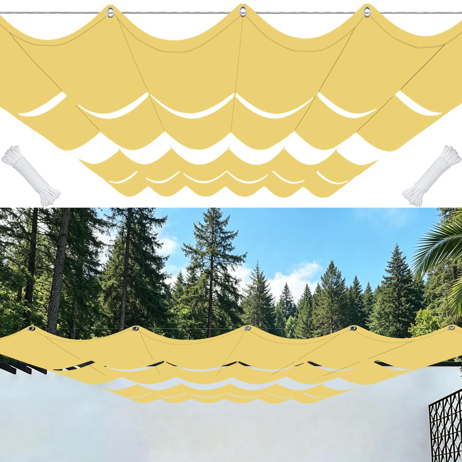 Voiles d'ombrage imperméable pergola et piscine pour un été frais à l'abri