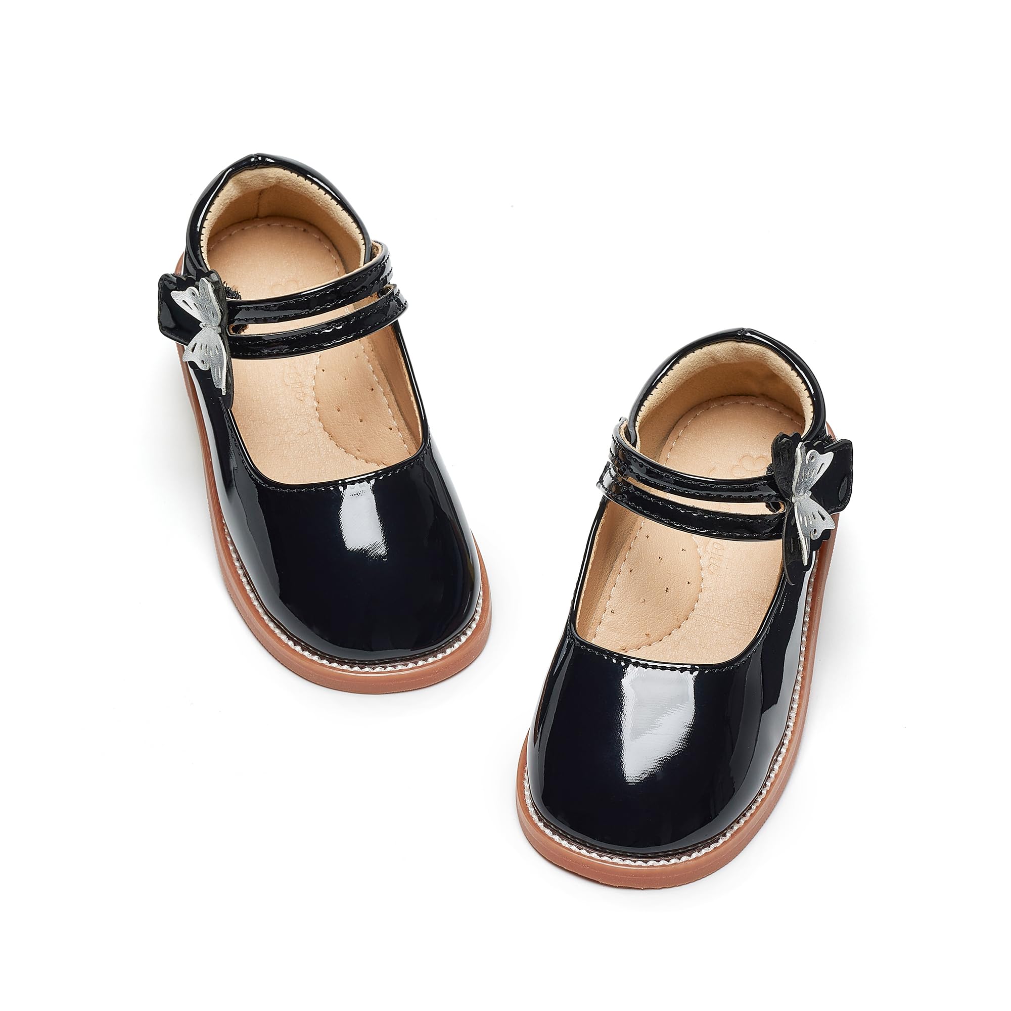 Flaryzone Toddler Girls Mary Jane School Uniform Oxfords Dress Shoes Flats