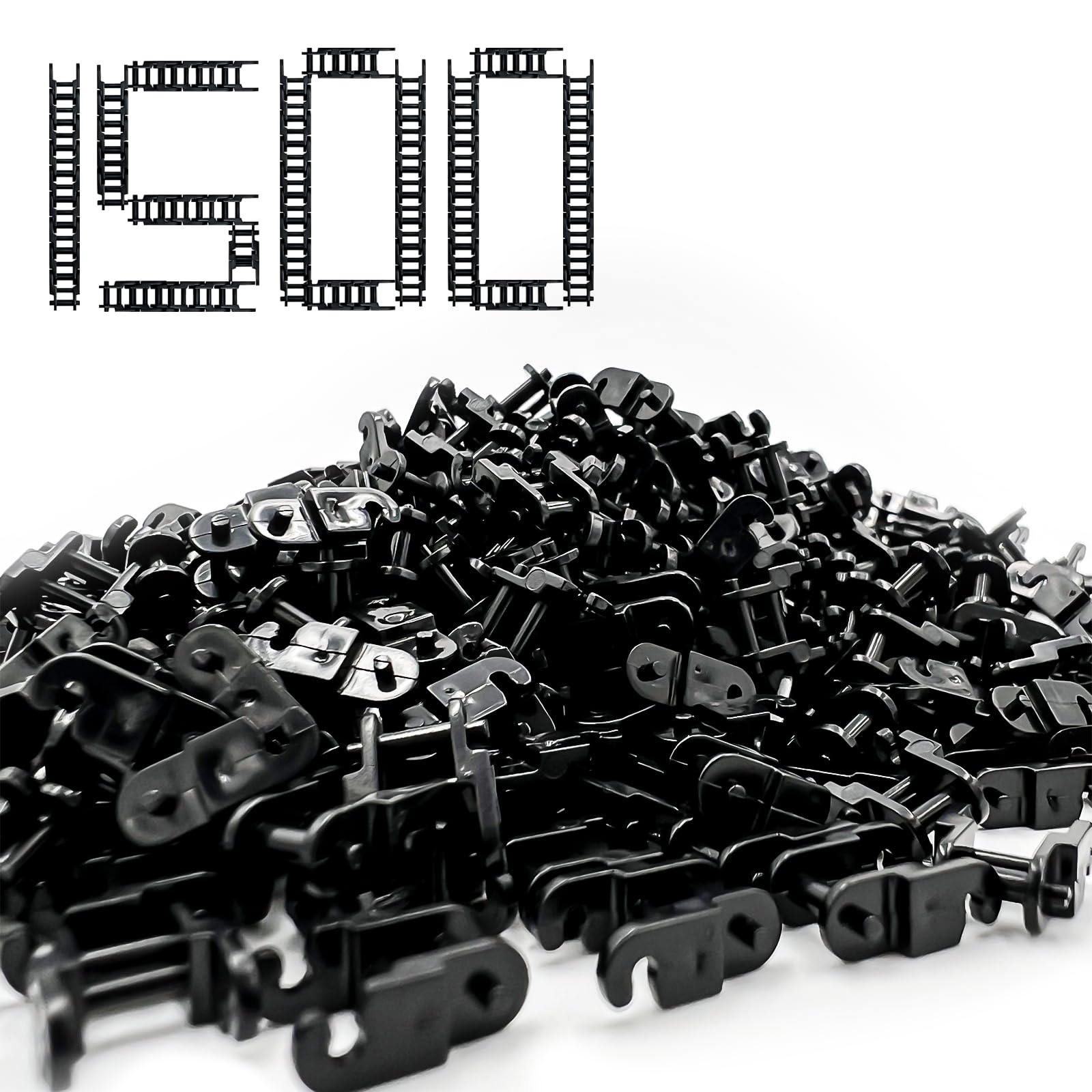 1500PCS Technical Chain Link Tread Compatible with Lego 3711 and Other Brands Build Custom Tracks Vehicles Tank Track