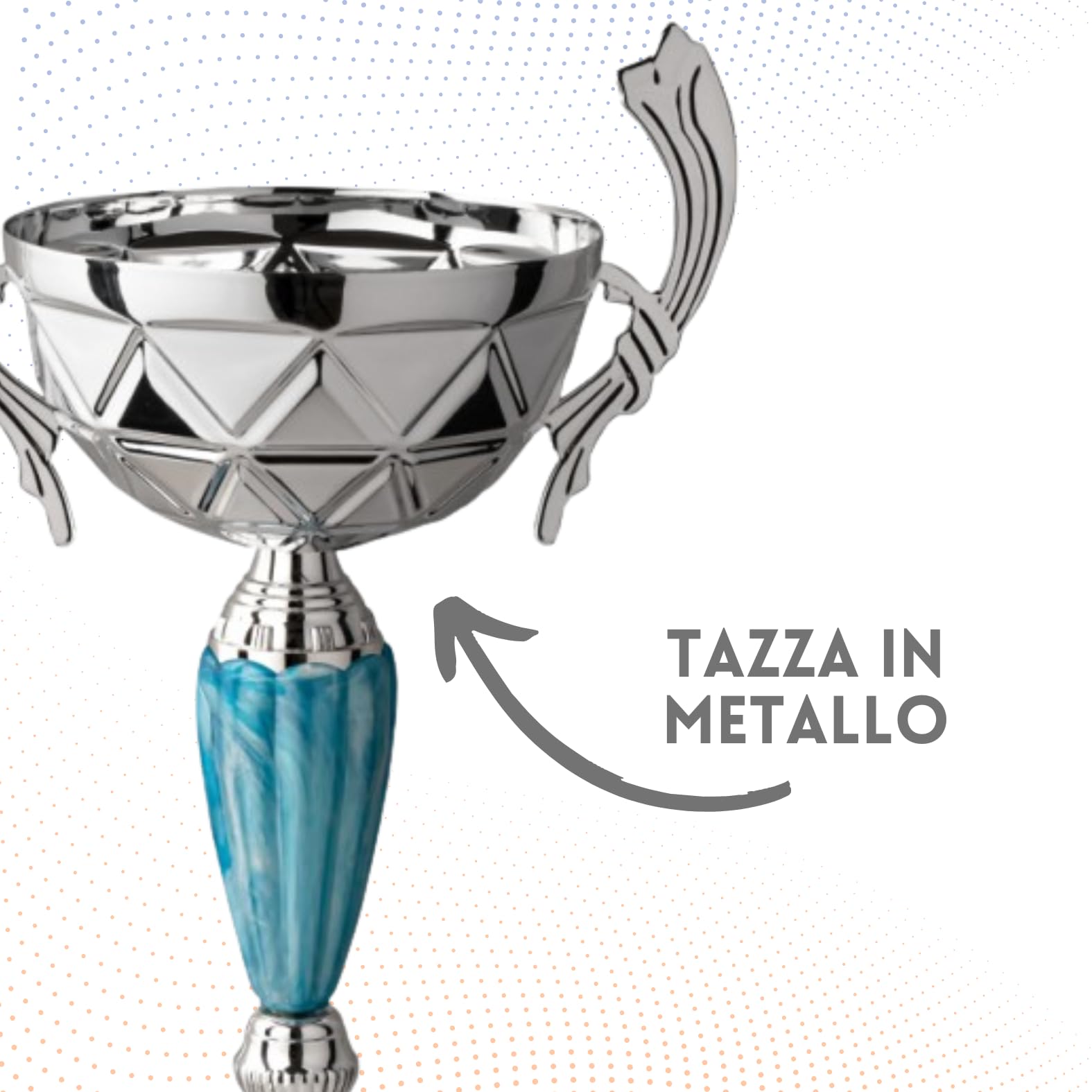 Coppa Trofeo Personalizzabile Grande in Metallo Varie Misure Calcio, Fantacalcio, Tennis, Padel, Basket Premiazioni Sportive ed Eventi con Targhetta Personalizzata cod 8.651