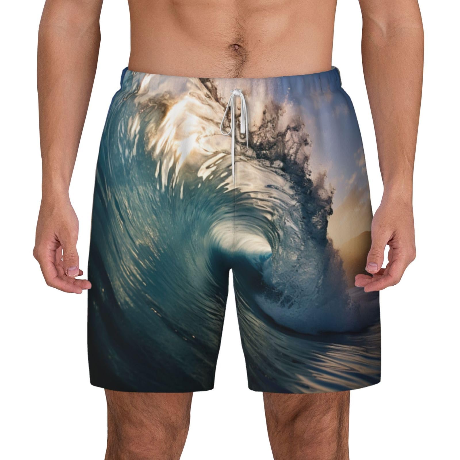 Maillot de bain homme avec doublure compression short séchage rapide - 8