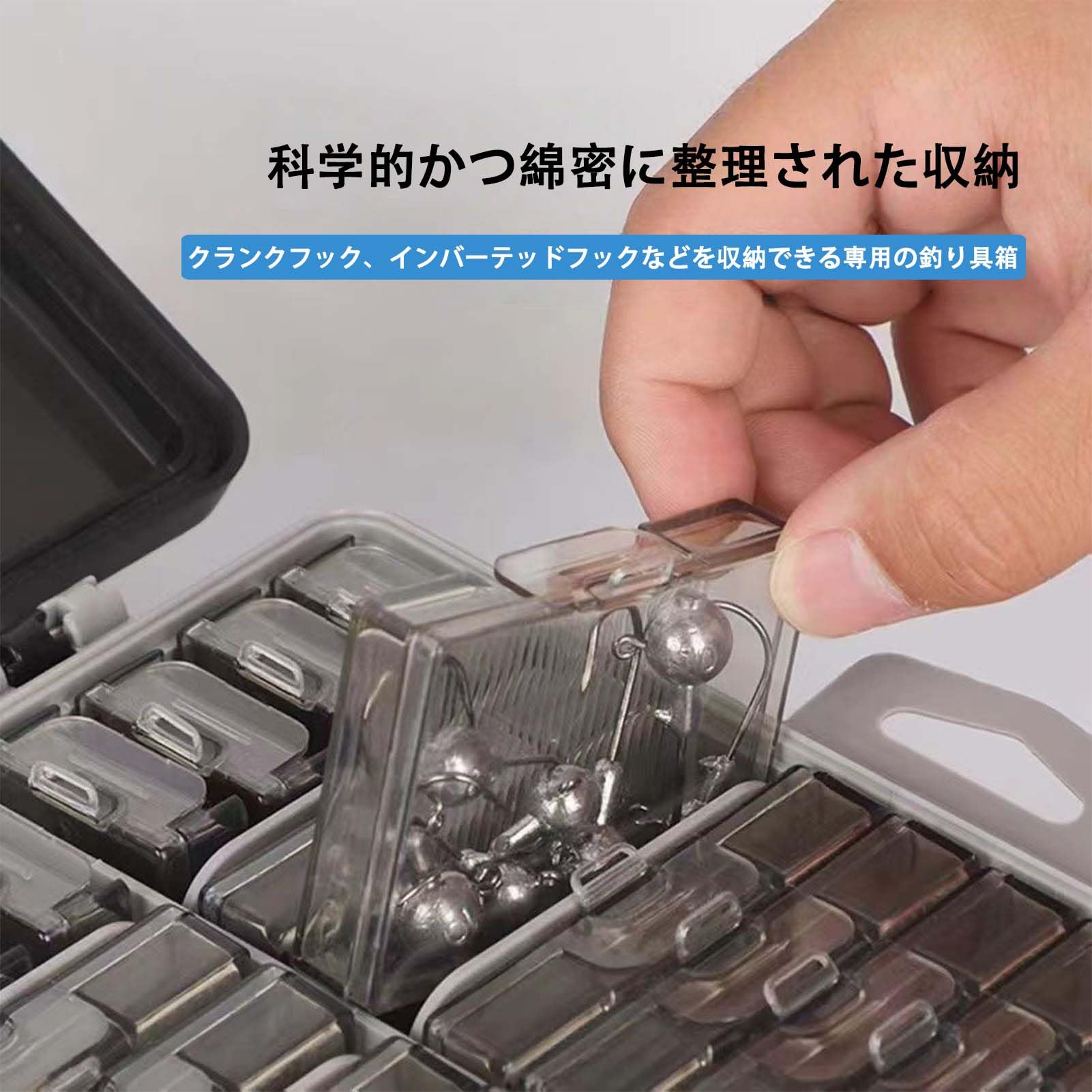 Amazon.co.jp: モジュール式 釣り針ケース プロ仕様 耐衝撃 & 防水