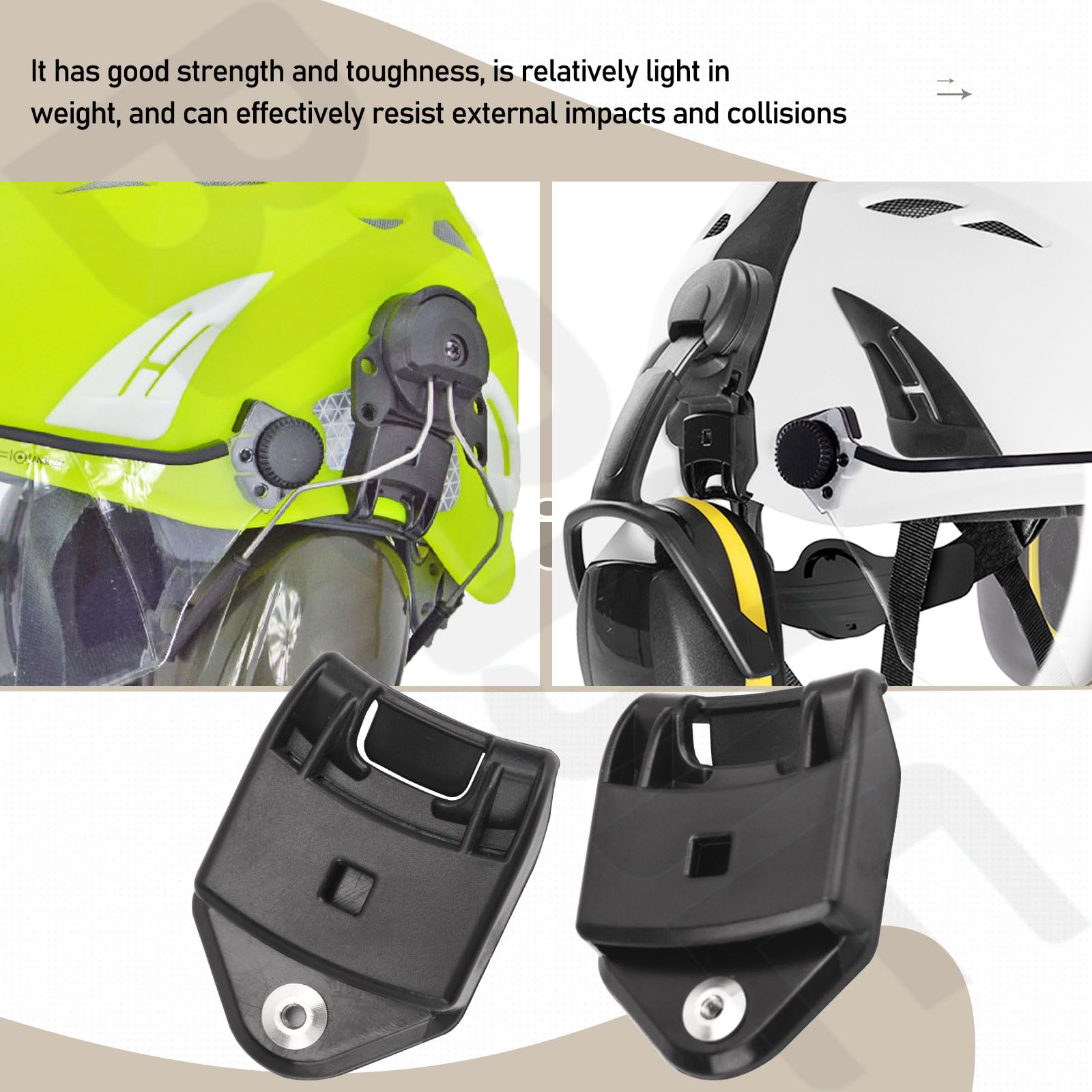 Paquete de 2 adaptadores de orejeras WAC0003 compatibles con Kask para todos los protectores auditivos Plasma, Super Plasma, HP
