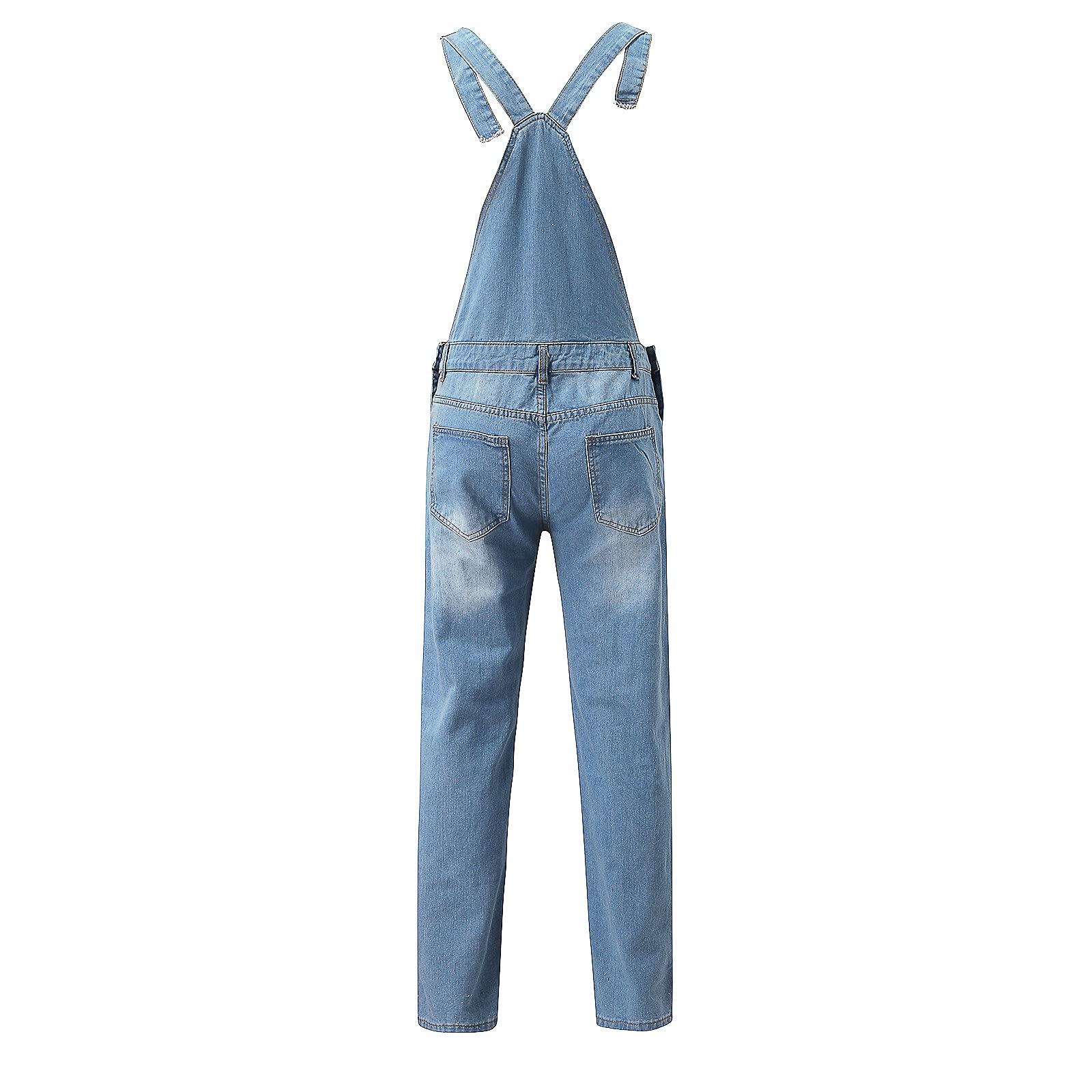 Pantaloni in Denim Lunghezza Pantaloni Casual Tute per gli Uomini Solidi Pantaloni Pieni Tasca Pantaloni Pantaloni per Pantaloni Tuta Uomo Fondo Aperto, Azzurro, 3XL