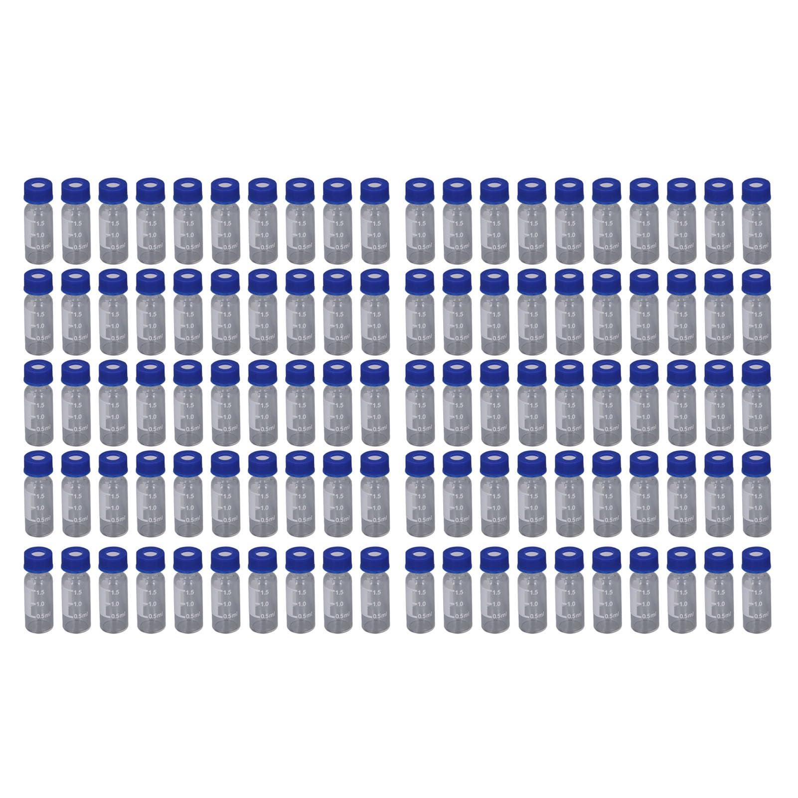 Flacons en verre transparent 2ml fiole échantillon laboratoire cosmétique bouchon à vis