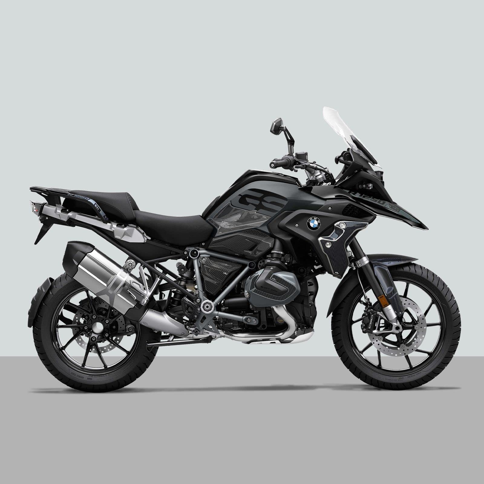 Kit Adesivi Resinati 3D Per BMW R 1250 GS Triple Black (2021-2024) - Protezione Paraserbatoio/Tappo Da Graffi - 3