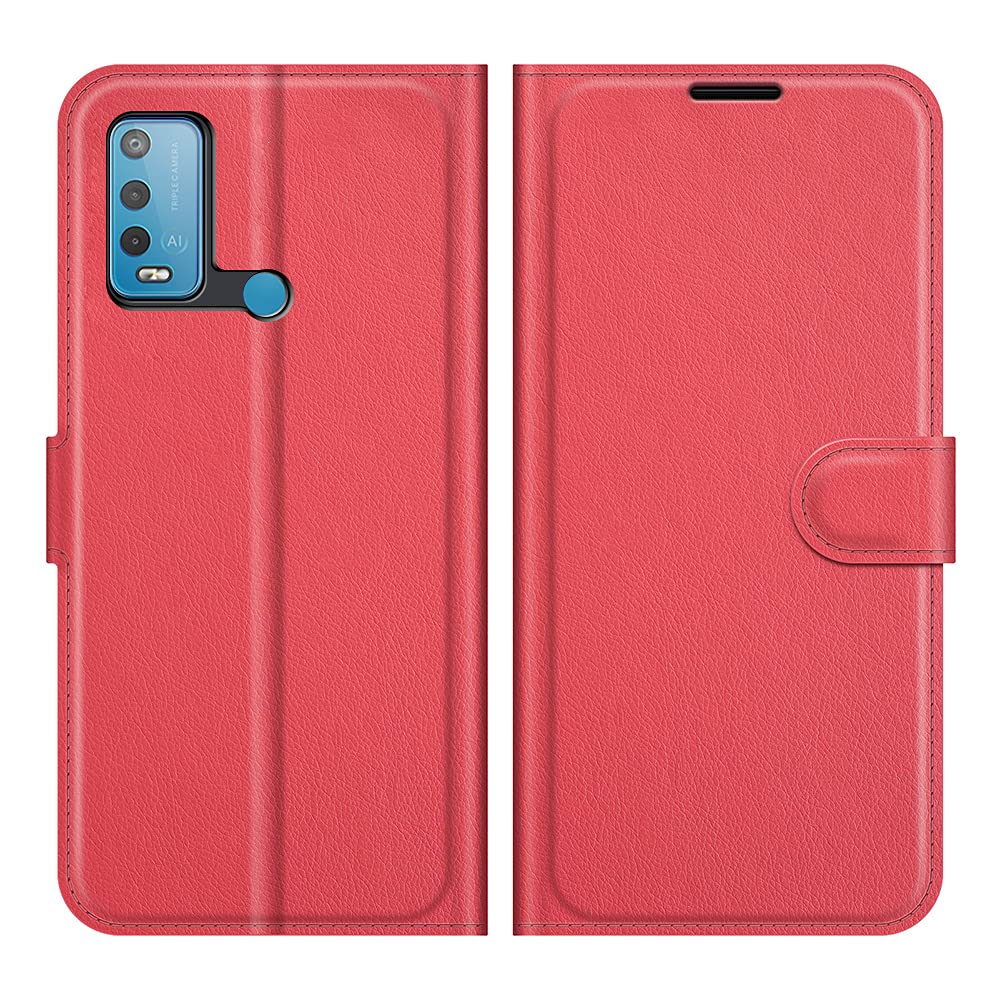 Fertuo Cover per Wiko Power U10 / U20, Custodia Portafoglio Cover a Libro in Pelle Flip Case con Silicone Bumper, Fibbia Magnetica, Porta Carte, Kickstand, per Wiko Power U10 / U20, Nero
